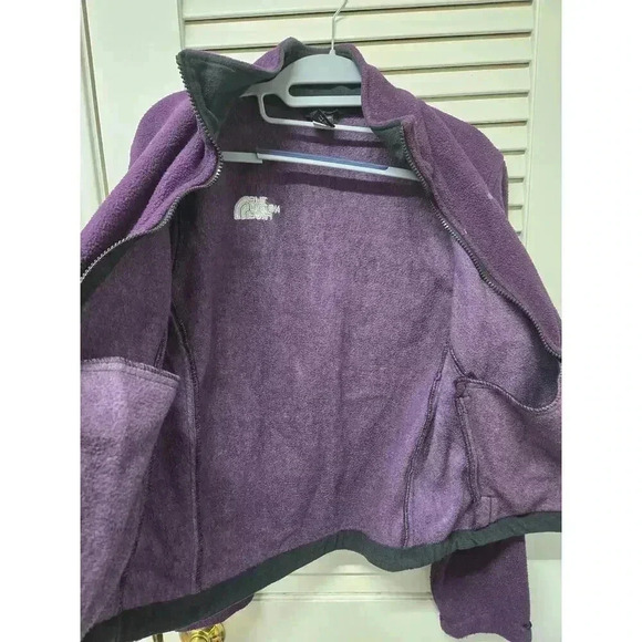 The North Face Women's Purple Full Zip Sherpa Fleece Jacket Small - Picture 7 of 7